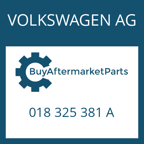 018 325 381 A VOLKSWAGEN AG ROUND SEALING RING