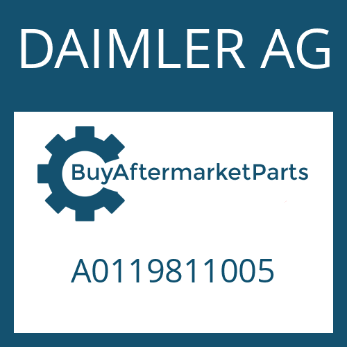 A0119811005 DAIMLER AG AXIAL ROLLER BEARING