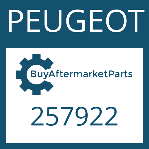 257922 PEUGEOT HEXALOBULAR DRIVING SCREW