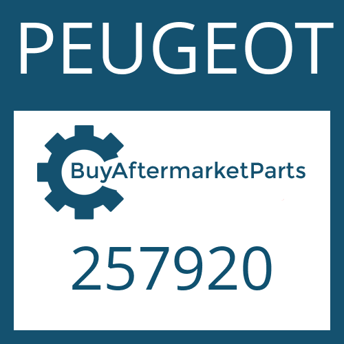 257920 PEUGEOT HEXALOBULAR DRIVING SCREW