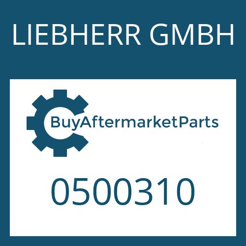 0500310 LIEBHERR GMBH SCREW PLUG