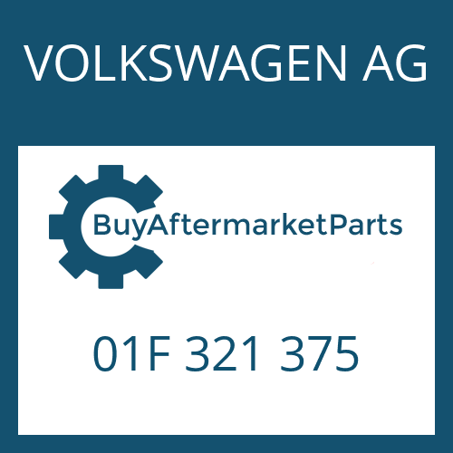 01F 321 375 VOLKSWAGEN AG HEXALOBULAR DRIVING SCREW