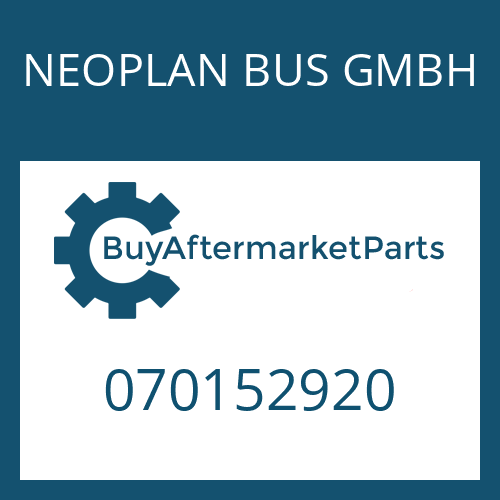 070152920 NEOPLAN BUS GMBH SHAFT SEAL