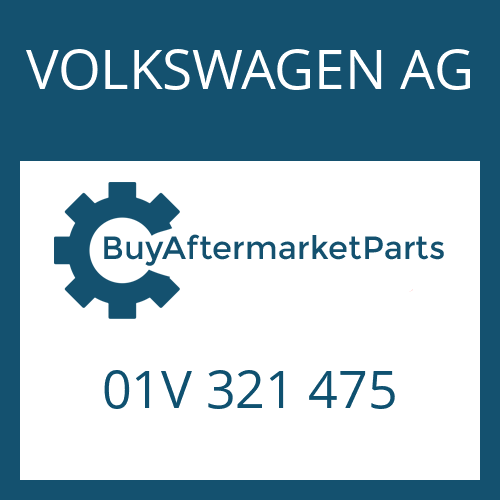 01V 321 475 VOLKSWAGEN AG OIL TUBE