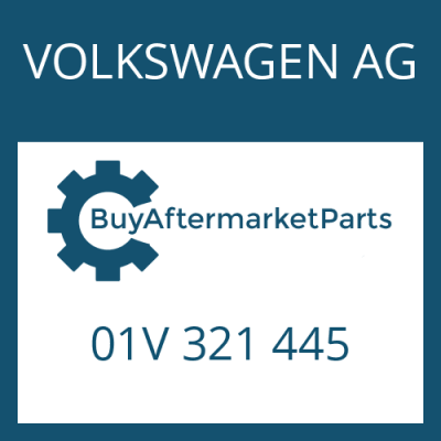 01V 321 445 VOLKSWAGEN AG INTERM.SHEET