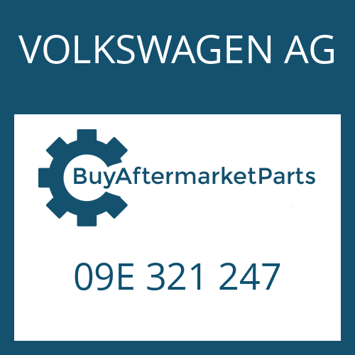 09E 321 247 VOLKSWAGEN AG DISTR.HOUSING