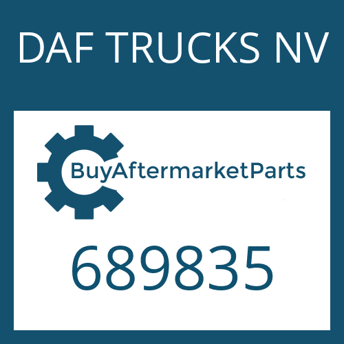 689835 DAF TRUCKS NV HELICAL GEAR