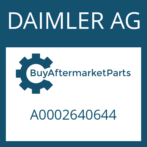 A0002640644 DAIMLER AG INTERMEDIATE FLANGE