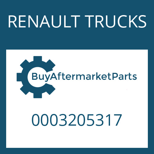 0003205317 RENAULT TRUCKS INPUT SHAFT