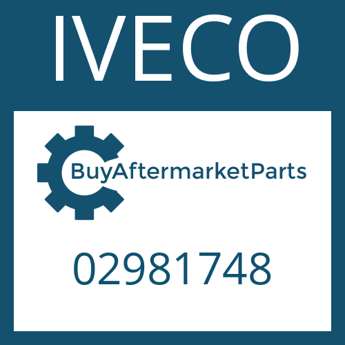 02981748 IVECO HELICAL GEAR