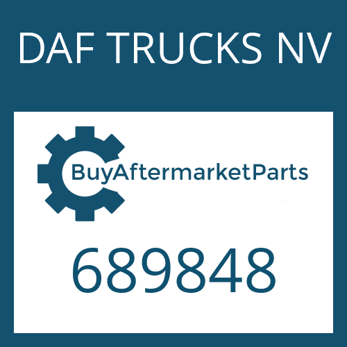 689848 DAF TRUCKS NV INPUT SHAFT