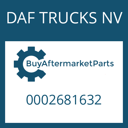 0002681632 DAF TRUCKS NV GEAR SHIFT SHAFT