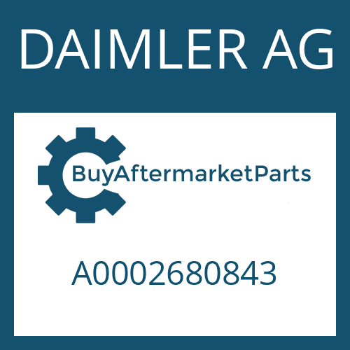 A0002680843 DAIMLER AG DRIVER