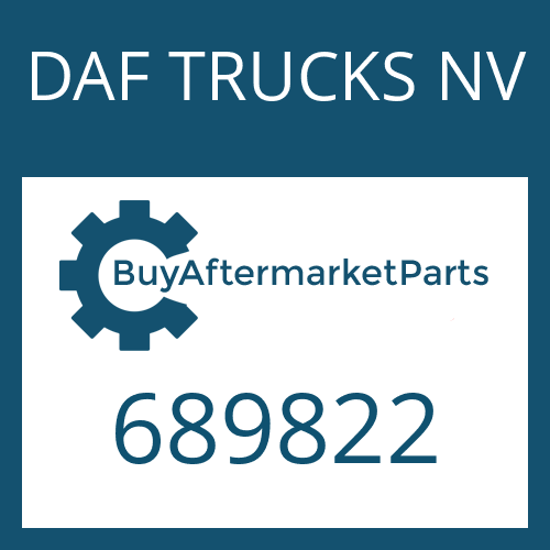 689822 DAF TRUCKS NV HELICAL GEAR