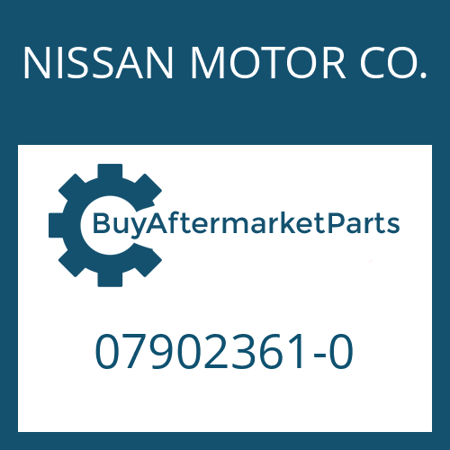 07902361-0 NISSAN MOTOR CO. SEAL KIT