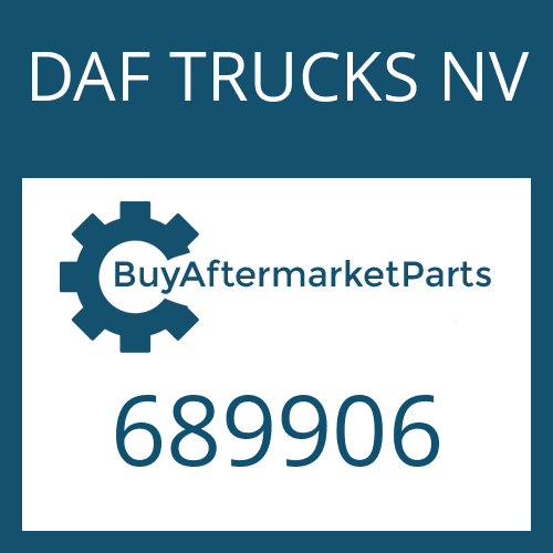 689906 DAF TRUCKS NV HELICAL GEAR