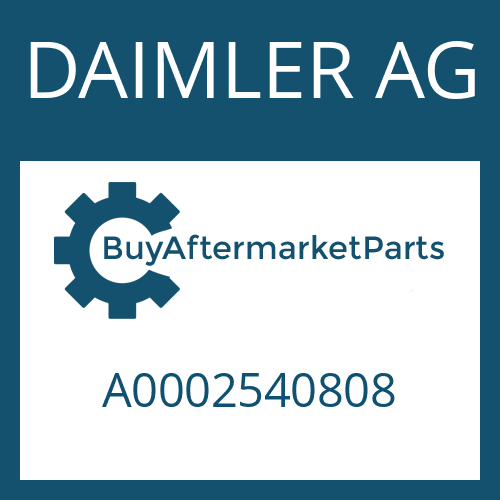 A0002540808 DAIMLER AG RELEASE FORK