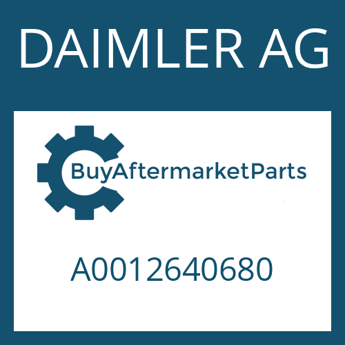 A0012640680 DAIMLER AG GASKET
