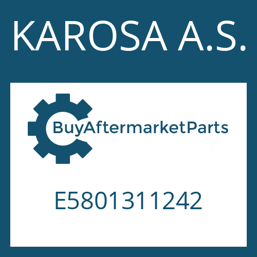 E5801311242 KAROSA A.S. 6 S 1610 BD