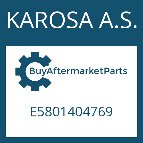 E5801404769 KAROSA A.S. 6 S 1911 BO