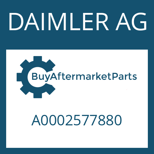 A0002577880 DAIMLER AG GASKET