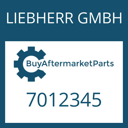 7012345 LIEBHERR GMBH AXLE DRIVE HOUSING