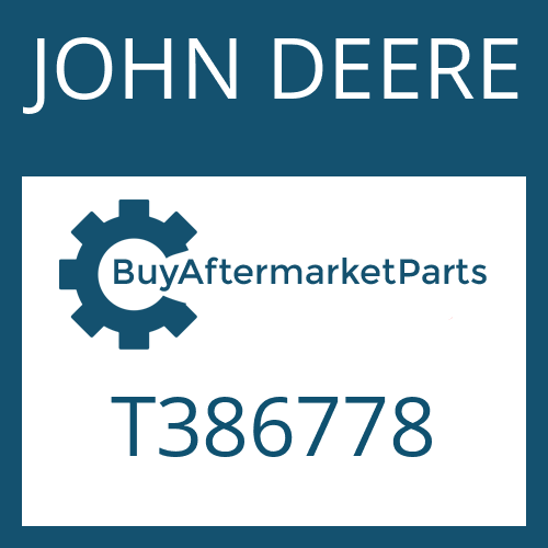 T386778 JOHN DEERE SUN GEAR SHAFT