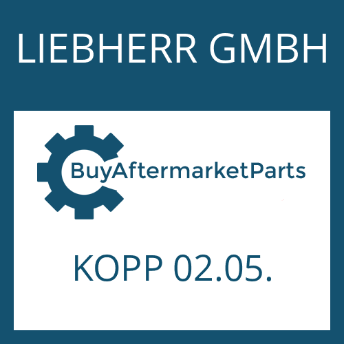 KOPP 02.05. LIEBHERR GMBH FIXING PLATE