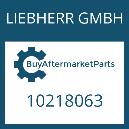 10218063 LIEBHERR GMBH GASKET
