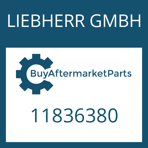 11836380 LIEBHERR GMBH COVER PLATE