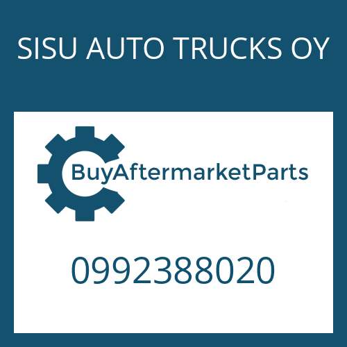 0992388020 SISU AUTO TRUCKS OY COLLAR NUT