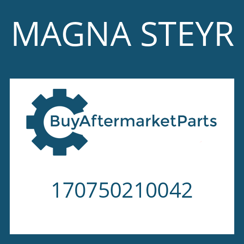 170750210042 MAGNA STEYR HOUSING REAR SECTION