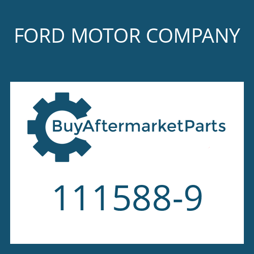 111588-9 FORD MOTOR COMPANY COVER