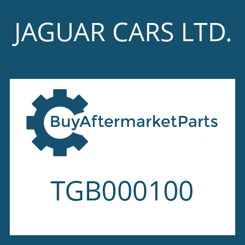 TGB000100 JAGUAR CARS LTD. EGS 2
