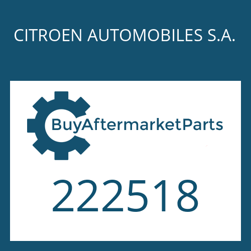 222518 CITROEN AUTOMOBILES S.A. KABELKLEMME