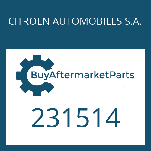 231514 CITROEN AUTOMOBILES S.A. TAB WASHER