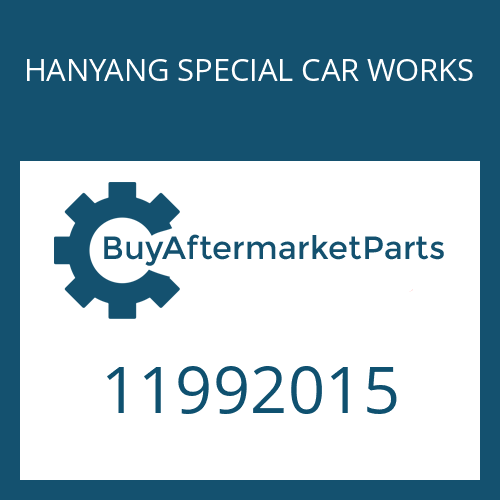 11992015 HANYANG SPECIAL CAR WORKS O-RING