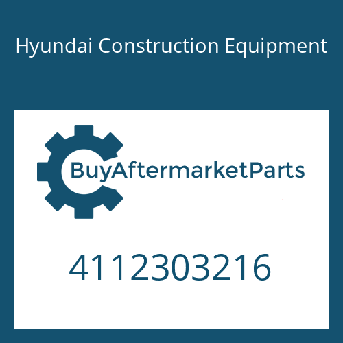 4112303216 Hyundai Construction Equipment WASHER