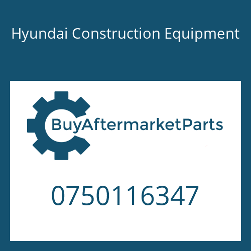 0750116347 Hyundai Construction Equipment BALL BEARING