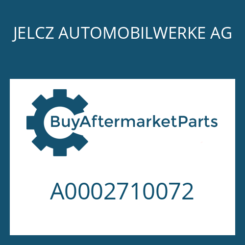 A0002710072 JELCZ AUTOMOBILWERKE AG HEXAGON NUT