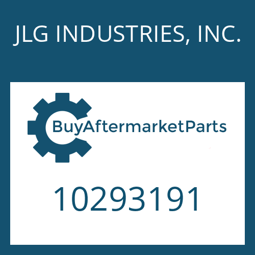 10293191 JLG INDUSTRIES, INC. WASHER