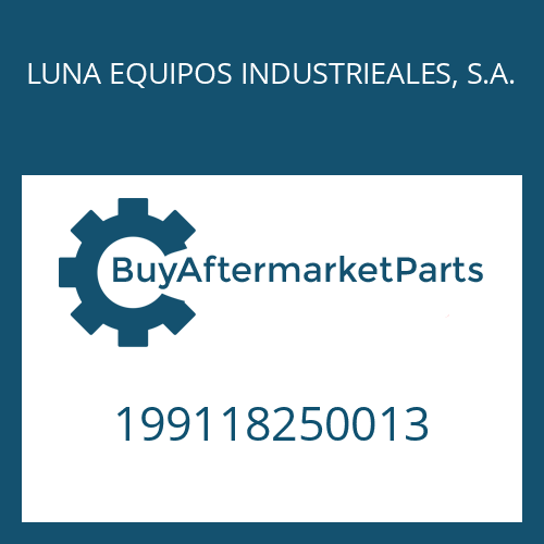 199118250013 LUNA EQUIPOS INDUSTRIEALES, S.A. COLLAR NUT