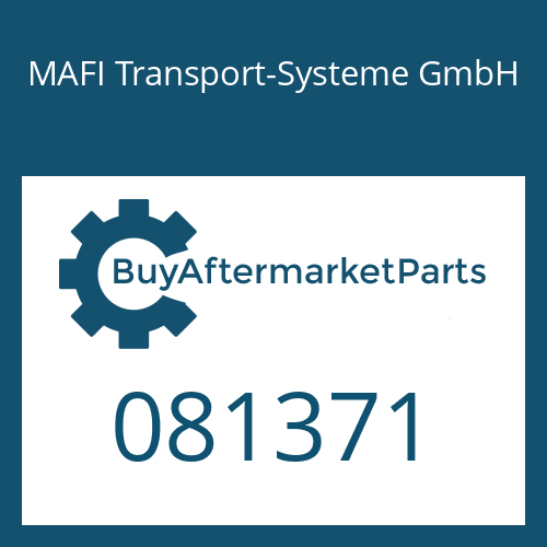 081371 MAFI Transport-Systeme GmbH DIFFERENTIAL AXLE