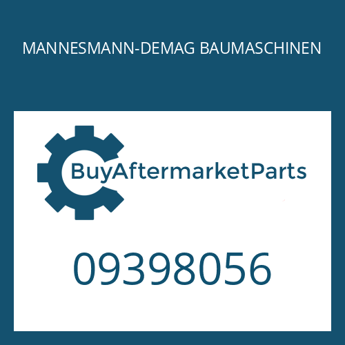 09398056 MANNESMANN-DEMAG BAUMASCHINEN PUMP FLANGE