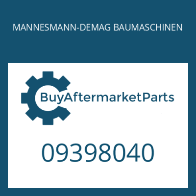 09398040 MANNESMANN-DEMAG BAUMASCHINEN FILTER W/ O - RING