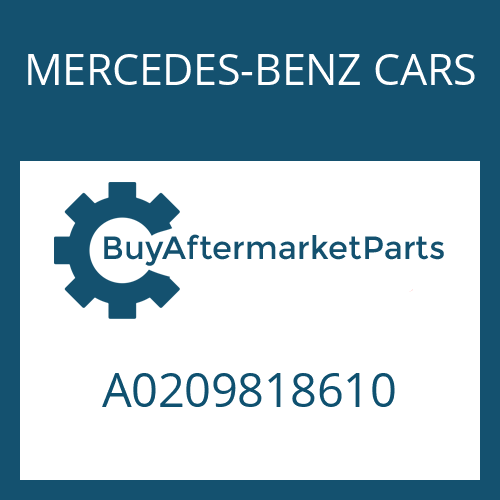 A0209818610 MERCEDES-BENZ CARS NEEDLE CAGE