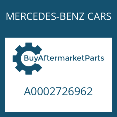 A0002726962 MERCEDES-BENZ CARS THRUST WASHER