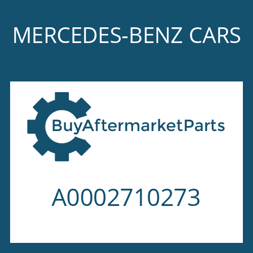 A0002710273 MERCEDES-BENZ CARS TAB WASHER