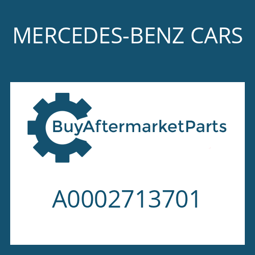 A0002713701 MERCEDES-BENZ CARS CONN.PART