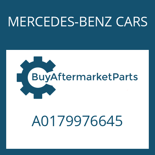 A0179976645 MERCEDES-BENZ CARS O-RING